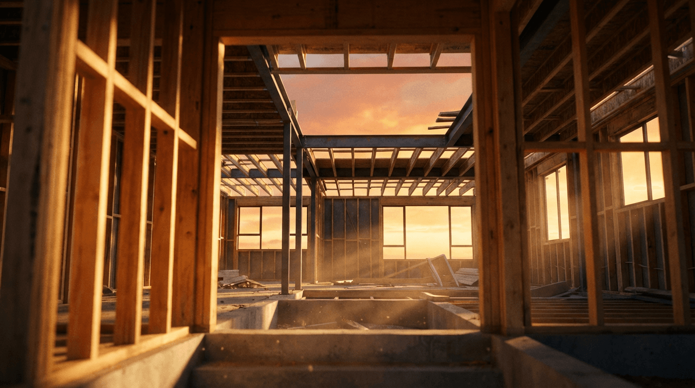Residential exterior construction phase